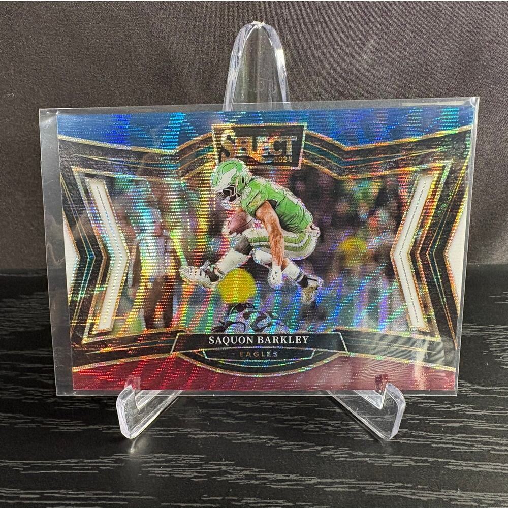 2024 Panini Select Field Level Saquon Barkley Tri-Color Prizm /99 The Hurdle 492